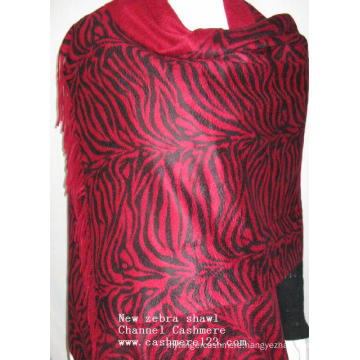 Cashmere New Zebra Print Red